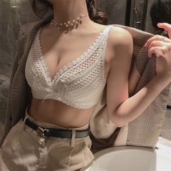 Bộ đồ lót phối ren không gọng thép nâng ngực gợi cảm dành cho nữ