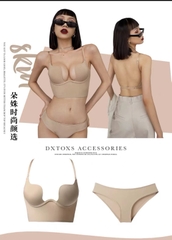 Áo bra nữ khoét ngực sâu hở lưng gợi cảm giúp nâng ngực