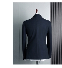 Bộ đồ vest nam kẻ sọc thanh lịch thời trang phong cách Anh Quốc