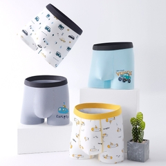 Combo 2 quần lót cotton kháng khuẩn in hoạt hình nhiều size cho bé trai