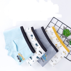 Combo 2 quần lót cotton kháng khuẩn in hoạt hình nhiều size cho bé trai