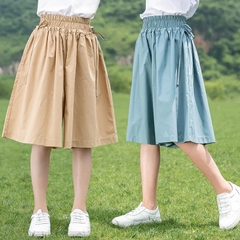 Quần giả váy ống rộng kiểu dáng mỏng phong cách đơn giản dành cho bé gái