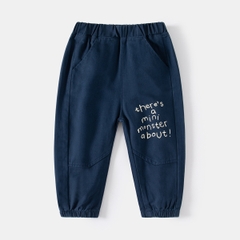 Quần kaki cotton thoải mái thấm hút mồ hôi cho bé trai