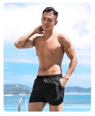 Quần bơi nam, quần thể thao chạy bộ hai lớp có túi kéo khóa