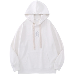 Áo hoodie unisex dài tay in chữ phong cách thời trang trung tính