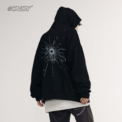 Áo hoodie OVDY unisex len lông in chữ cao cấp