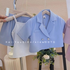 Bộ đồ ba mảnh kiểu dáng phương Tây dành cho bé gái