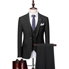 Bộ đồ vest sọc caro lịch lãm phong cách Anh Quốc dành cho nam