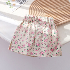 Váy họa tiết hoa đơn giản hợp thời trang phong cách Hàn Quốc tươi mới dành cho bé gái