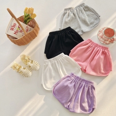 Quần ngắn vải cotton phong cách Hàn Quốc dành cho bé gái
