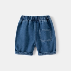 Quần short denim thoáng mát phối túi đơn giản cho bé trai