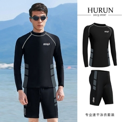 Bộ đồ bơi nam dài tay chống nắng kiểu dáng thể thao
