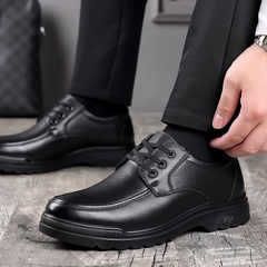 Giày da nam đế cao mềm thoáng khí phong cách công sở hiện đại
