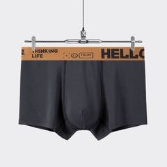 Quần lót boxer nam cạp chun in chữ cỡ lớn