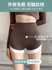 Quần legging ba tấc, thiết kế lai quần màu sắc tương phản đẹp mắt