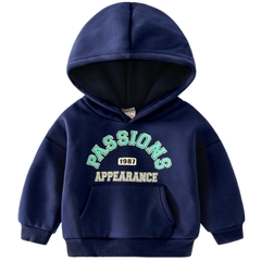 Áo khoác hoodie in chữ phong cách Hàn Quốc dành cho bé trai
