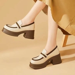 Giày búp bê kiểu dáng tiểu thư, đế giày cao su chống trơn