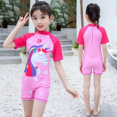 Đồ bơi liền mảnh in hình dễ thương vải nhanh khô dành cho bé gái