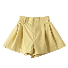 Quần short thể thao ống rộng vải cotton kiểu dáng mỏng phong cách thời trang Hàn Quốc dành cho bé gái