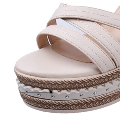 Dép sandal cao đế xuồng, dây quai chéo phù hợp mọi lứa tuổi mẫu mới