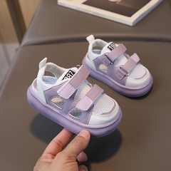 Giày sandal kiểu dáng thể thao thoáng khí phong cách Hàn Quốc dành cho bé trai và bé gái