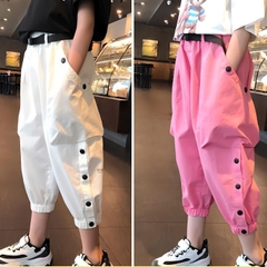 Quần lửng ống rộng thiết kế kiểu dáng thời trang dành cho bé gái