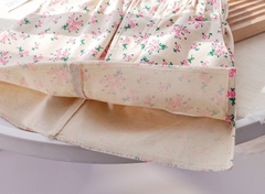 Váy họa tiết hoa đơn giản hợp thời trang phong cách Hàn Quốc tươi mới dành cho bé gái