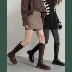 Giày boots Martin nữ co giãn cao tới đầu gối phiên bản Hàn Quốc