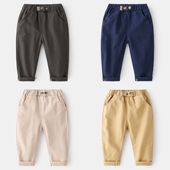 Quần kaki cotton thoải mái phong cách Hàn Quốc cho bé trai