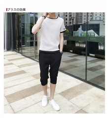 Bộ đồ nam trơn đơn giản chất đũi xốp mát hợp thời trang