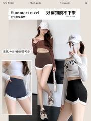 Quần legging ba tấc, thiết kế lai quần màu sắc tương phản đẹp mắt