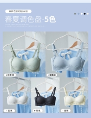 Bộ đồ lót mỏng nâng ngực không gọng thép, thoáng khí dành cho nữ