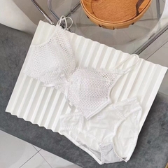 Bộ đồ lót phối ren không gọng thép nâng ngực gợi cảm dành cho nữ