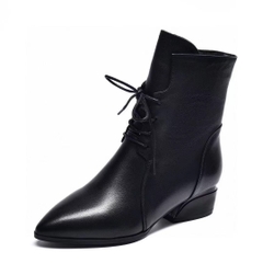 Giày boots Martin cổ ngắn mẫu mới công sở phiên bản Hàn Quốc