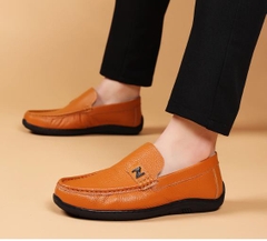 Giày da bò kiểu dáng slip-on công sở dành cho nam