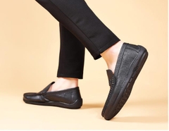 Giày da bò kiểu dáng slip-on công sở dành cho nam