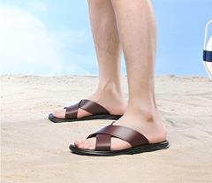 Dép nam quai đan chéo đế mềm chống trơn trượt