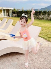 Bộ đồ bơi liền mảnh kiểu dáng công chúa dễ thương dành cho bé gái