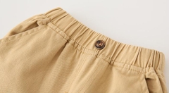 Quần short kaki bé trai phối túi phong cách Hàn Quốc