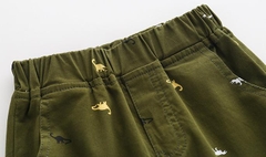 Quần short kaki chất cotton thoáng khí in hoạt hình cho bé trai