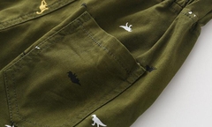 Quần short kaki chất cotton thoáng khí in hoạt hình cho bé trai