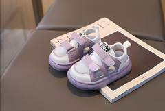 Giày sandal kiểu dáng thể thao thoáng khí phong cách Hàn Quốc dành cho bé trai và bé gái