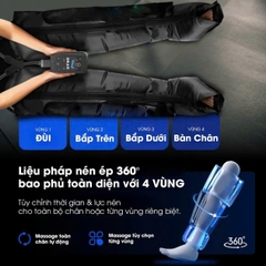 Máy Massage Nén Khí DRAX A1 Phục Hồi Cơ Chân Chuyên Sâu