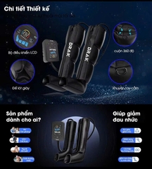 Máy Massage Nén Khí DRAX A1 Phục Hồi Cơ Chân Chuyên Sâu