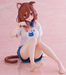 MÔ HÌNH Nakano Miku - Gotoubun no Hanayome ∬ - Desktop Cute - Cat room wear ver. (Taito) CHÍNH HÃNG