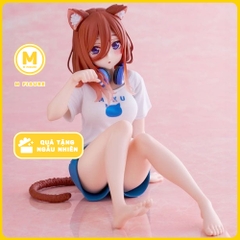 MÔ HÌNH Nakano Miku - Gotoubun no Hanayome ∬ - Desktop Cute - Cat room wear ver. (Taito) CHÍNH HÃNG