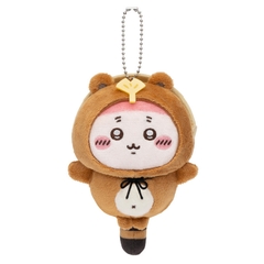 Bông Chiikawa - Zettai Tanuki Damon Kuji (C prize) - Plush Mascot (Gray Parka Service) Plushie CHÍNH HÃNG