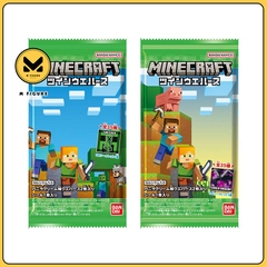 THẺ BÀI Minecraft Metallic Stickers - Wafer Cards Collection (Bandai) PACK CARD CHÍNH HÃNG