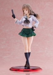 MÔ HÌNH Girls und Panzer Senshadou Daisakusen! Chiyo Shimada [Oarai Girls High] 1/7 Complete Figure(WAVE) CHÍNH HÃNG