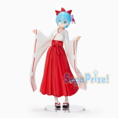 MÔ HÌNH Rem - Re:Zero Kara Hajimeru Isekai Seikatsu - SPM Figure - -Miko- Style (SEGA) FIGURE CHÍNH HÃNG